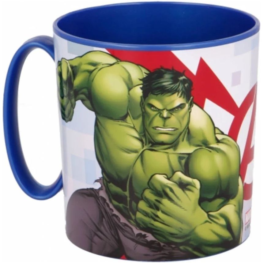 Stor Avengers Rolling Thunder Micro Mug 350 Ml(57704) 670 Ml Kids Water Bottle with Shoulder Strap Age-5 Years & Above