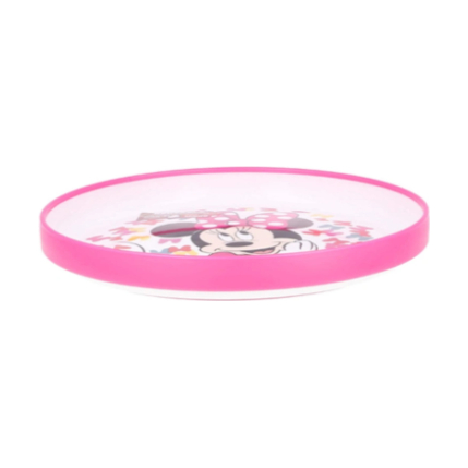 Stor Non Slip Bicolor Prmium Plate Minnie So Edgy Bows(51192) Age- 2 Years & Above