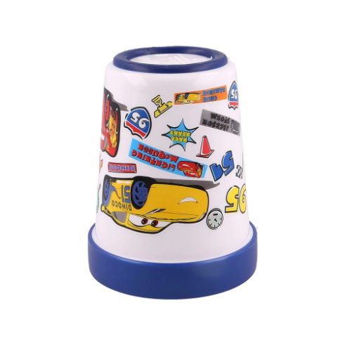 Stor Non Slip Bicolor Prmium Tumbler 260 Ml Cars Stickers(51595) Age- 4 Years & Above