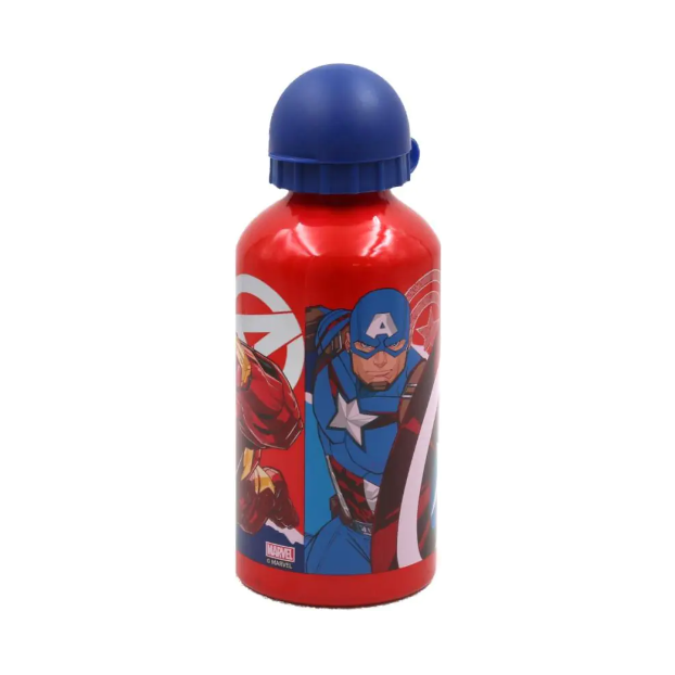 Stor Premium Aluminium Bottle 500 Ml Avengers Comic Heroes(57739) Age- 5 Years & Above