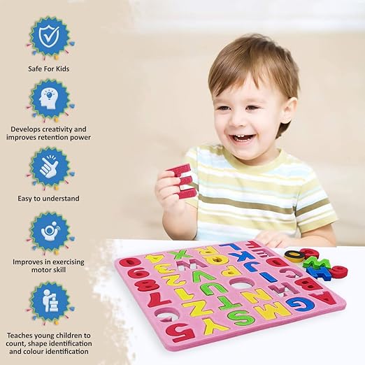 Tapis Eva Foam 26 Letters 10 Numbers 16.5X16.5X12 (Fm937) Age- 9 Months & Above