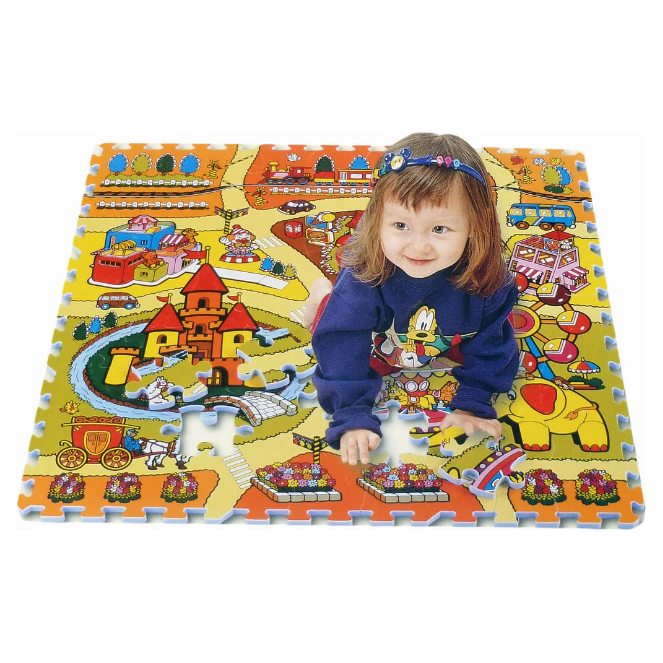 Tapis Toys Land Puzzles 92X92X14 (Tm-008-9) Age- 9 Months & Above