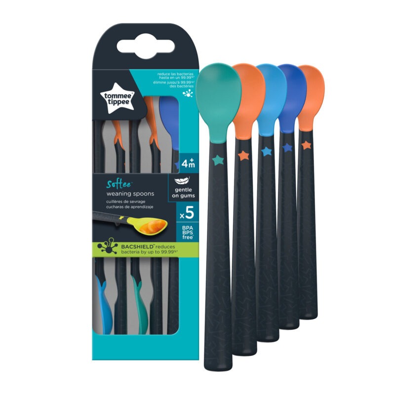 Tommee Tippee Weaning Spoons 5 Pack 4m+