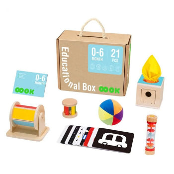 Tooky Toy Baby Educational Box  Multicolor Age- Newborn to 6 Months