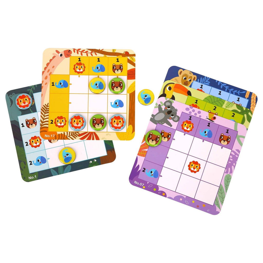 Tooky Toy Forest Kids Sudoku Game 24 Pcs Multicolor Age- 3 Years & Above