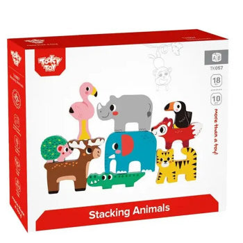 Tooky Toy Stacking Animals  Multicolor Age- 3 Years & Above