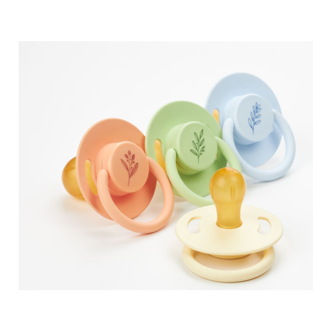 Wee Baby Pure Rubber Tip Soothers Assorted Age- Newborn to 6 Months