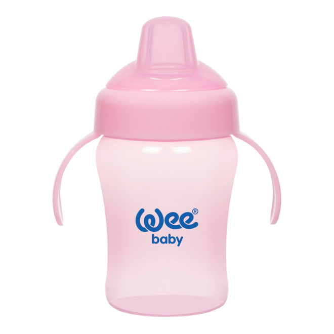 Wee Baby  Spill-Resistant Sipping Cup with Handles 240 Ml Age- 6 Months & Above