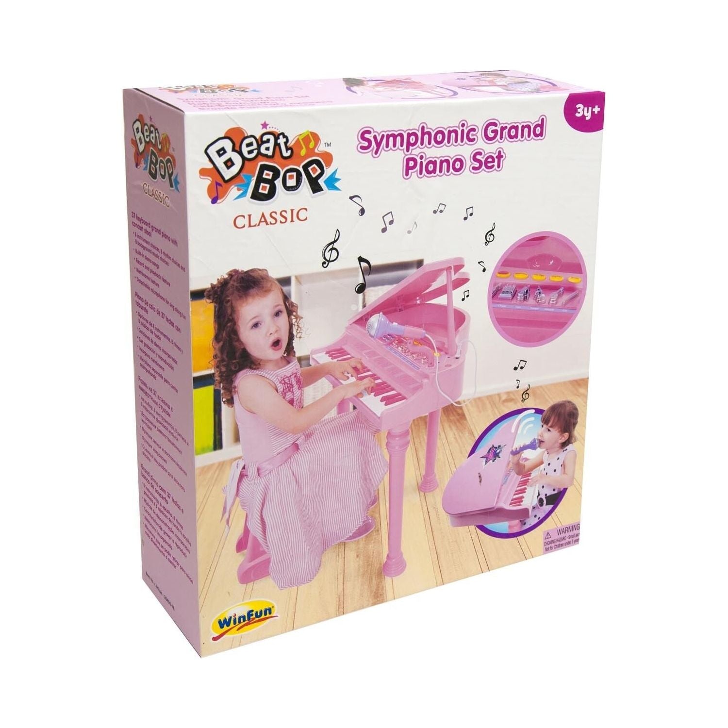 Winfun Symphonic Grand Piano Set 002045G Pink Age 18 Months Above Peekaboo