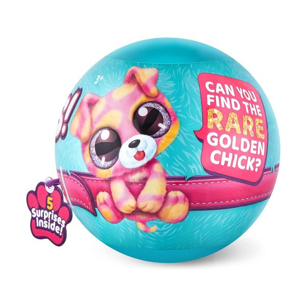 Zuru 5 Surprise Plushy Pets Mystery Capsule Blue Age- 2 Years & Above