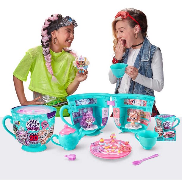 Zuru Itty Bitty Pretty's Tea Party Surprise Series 2 Big Tea Cup Playset bulk Multicolor Age-3 Years & Above