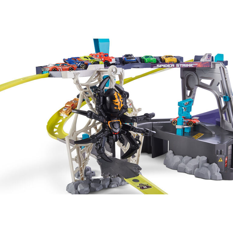Zuru Metal Machines Spider Strike Garage Playset Multicolor Age- 4 Years & Above