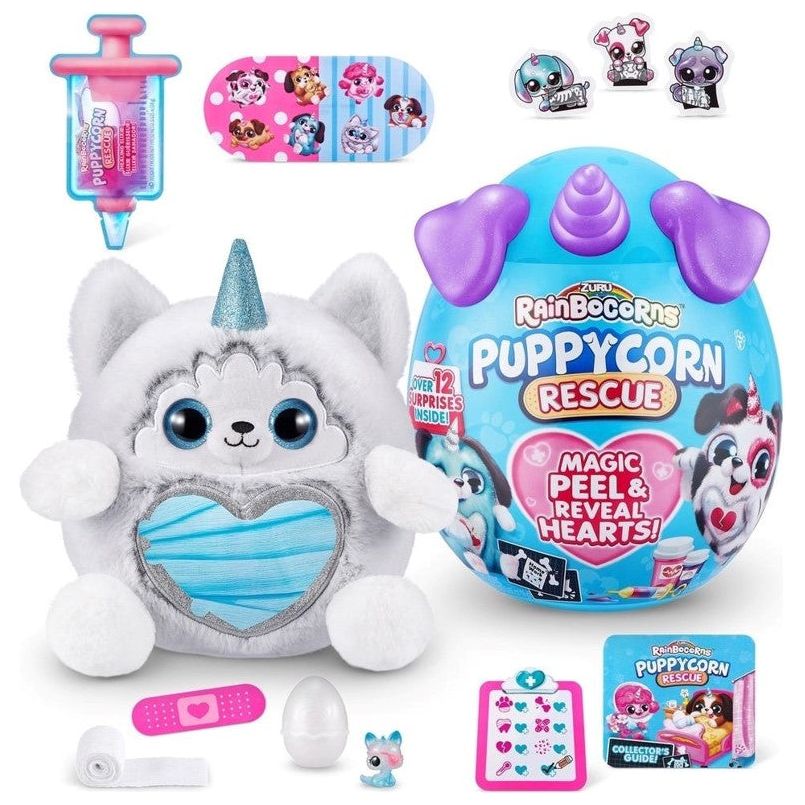 Zuru Rainbocorns Sequin Puppycorn Plush Toy Surprise Multicolor Age- 3 Years & Above