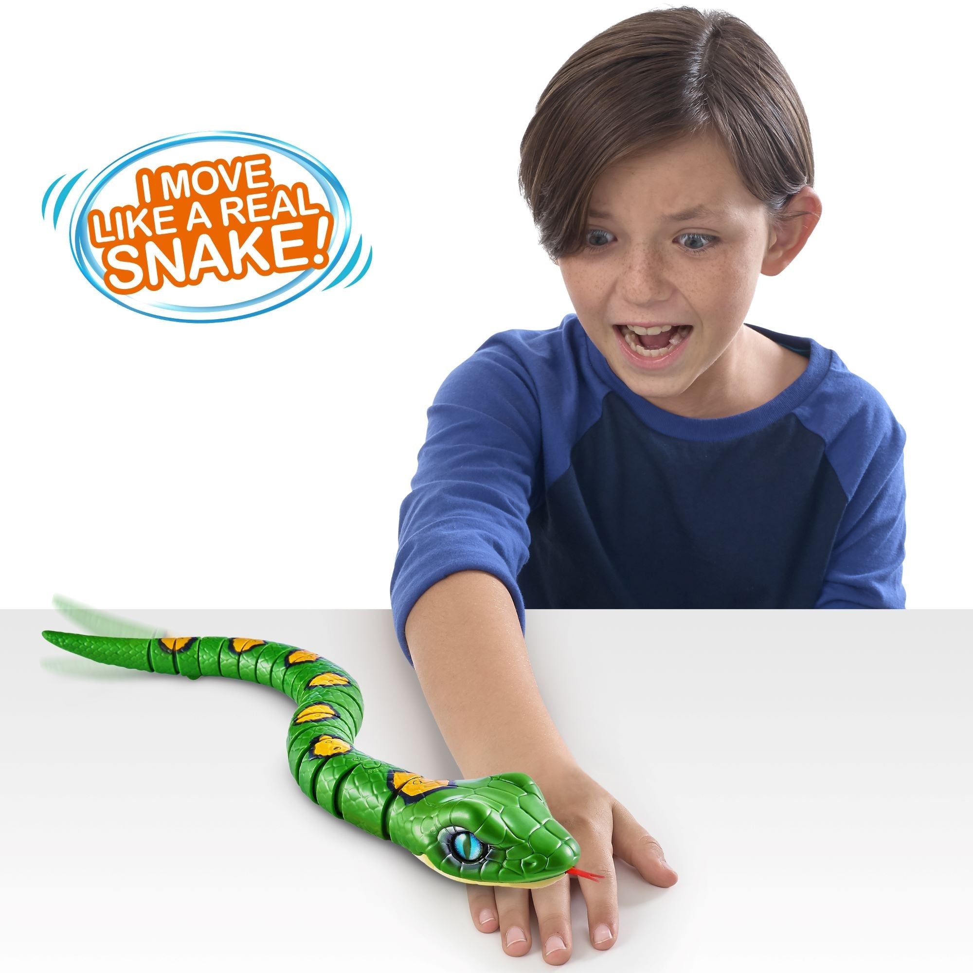 Zuru Robo Alive Robotic Light-Up Snake Green Age- 2 Years
