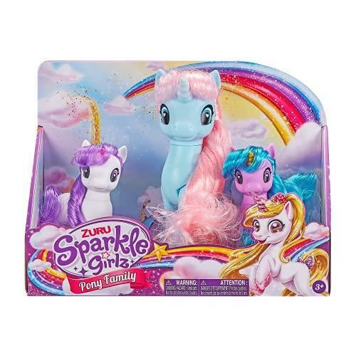 Zuru Sparkle Girlz Pony Family Set of 3 Multicolor Age- 2 Years & Above