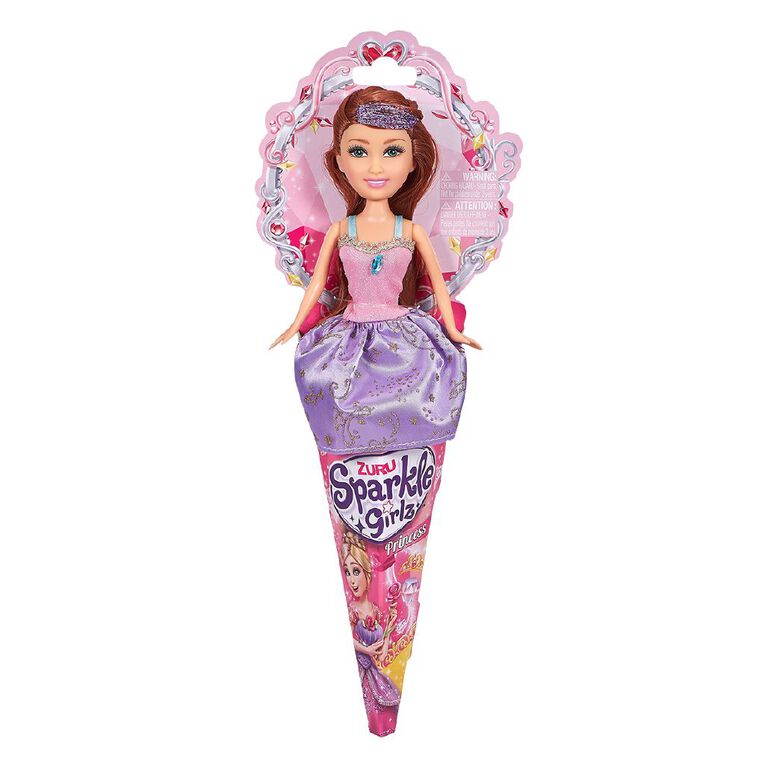 Zuru Sparkly Girls Princess Doll in Cone Multicolor Age-3 Years & Above