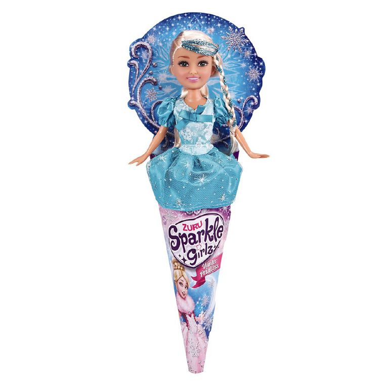 Zuru Sparkly Girls Winter Princess in Cone Multicolor Age-3 Years & Above
