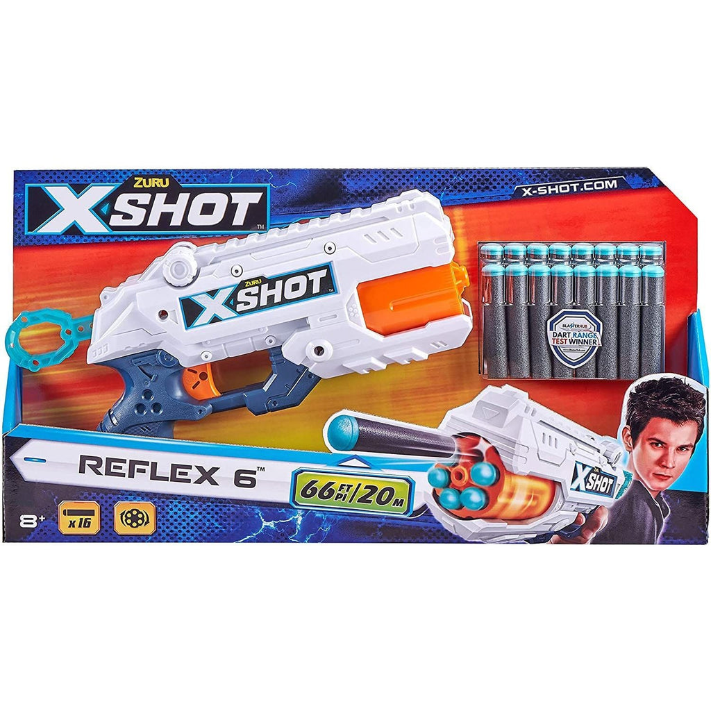 Zuru X-Shot Excel Double Reflex 6 Foam Dart Gun Blaster Age- 8 Years & Above