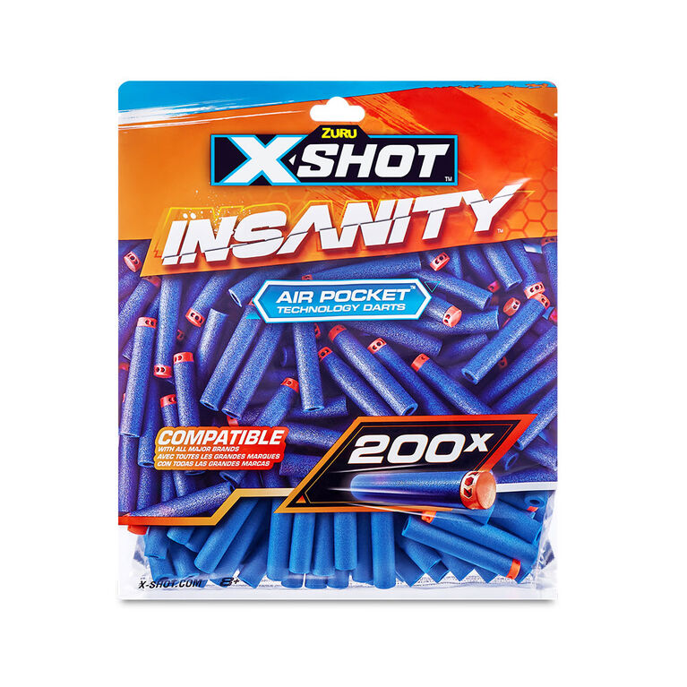 Zuru X-Shot Insanity Dart Refill Pack (200 Darts) Multicolor