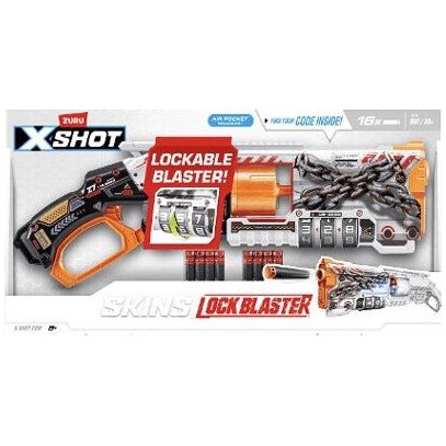 Zuru X-Shot Skins Lock Blaster Gun with 16 Darts Multicolor Zuru X-Shot Skins Lock Blaster Gun with 16 Darts Multicolor