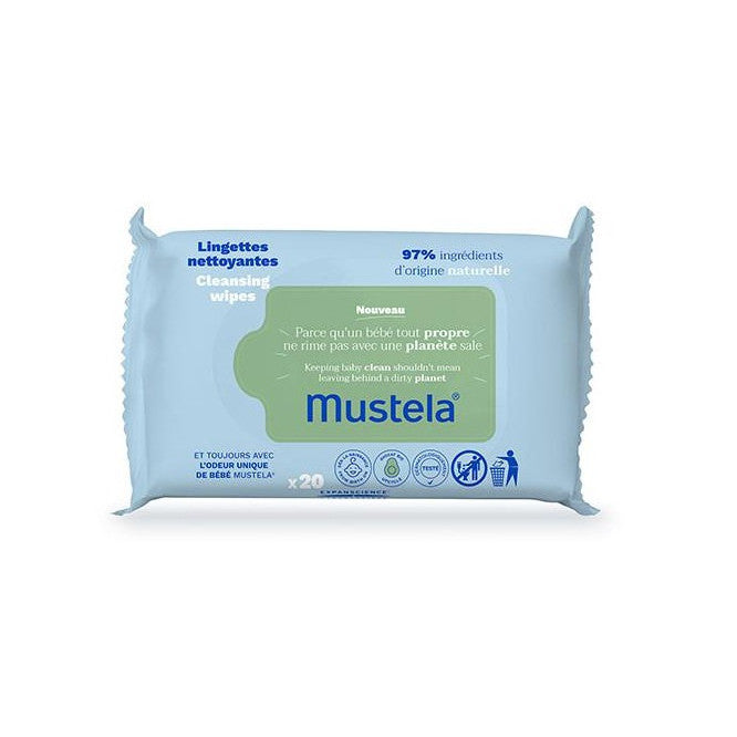 Mustela Baby Wet Wipes 20 Pcs